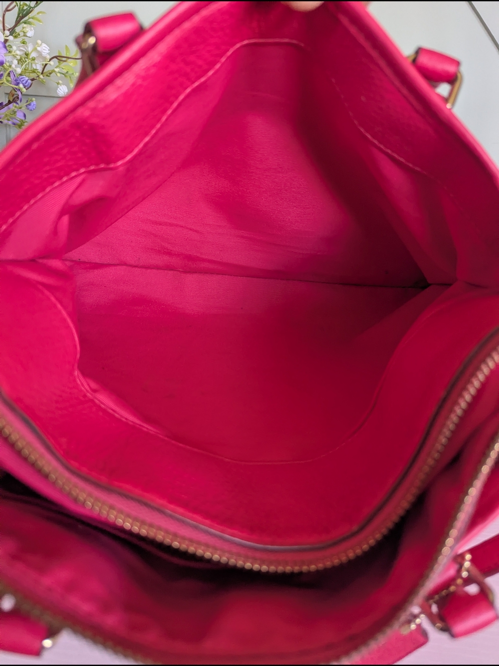 Coach Pink Leather Satchel with Removable Crossbody Strap - Picture 11 of 13